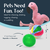 Small Flamingo Dog Toy
