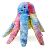 Large Rainbow Octopus Dog Toy